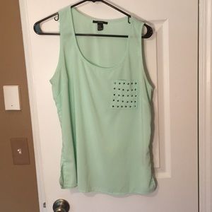 Mint green tank top